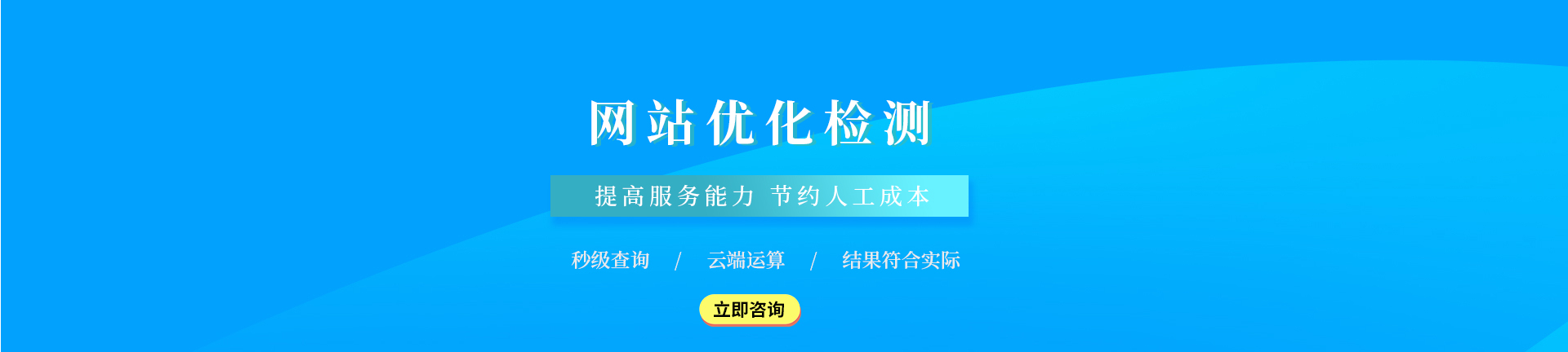 网站优化检测，秒级查询、云端运算、  结果符合实际，提高服务能力，节约人工成本。